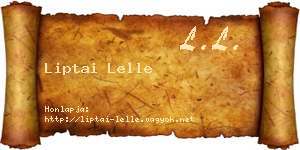 Liptai Lelle névjegykártya